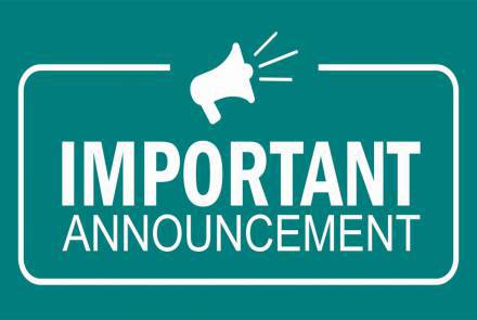 Important Announcement