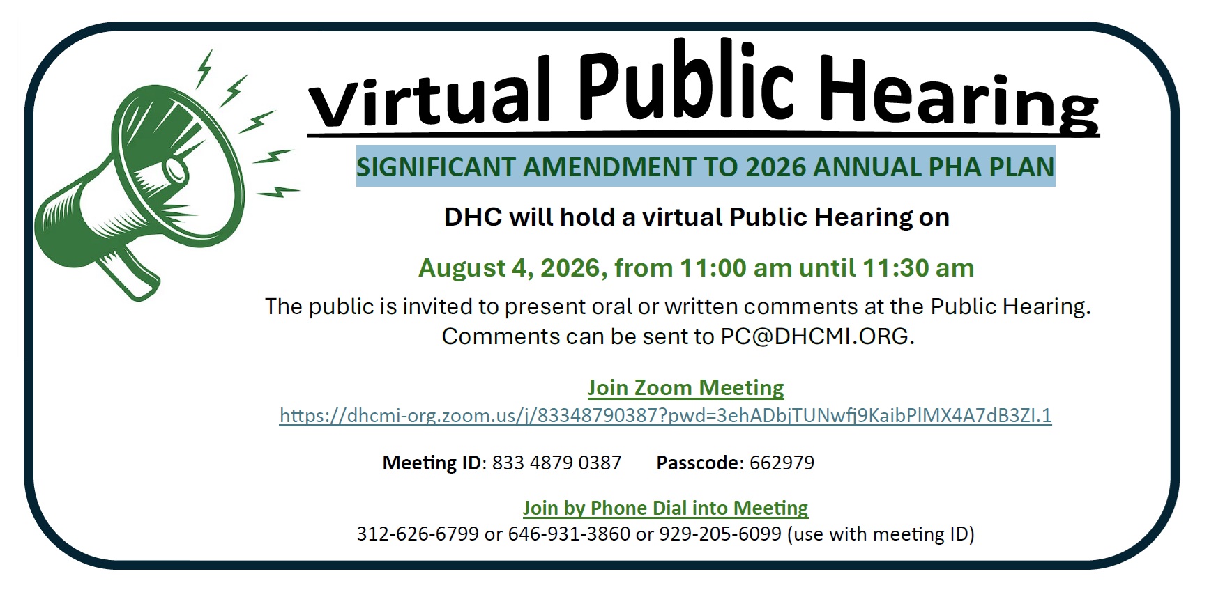 Virtual Public Hearing