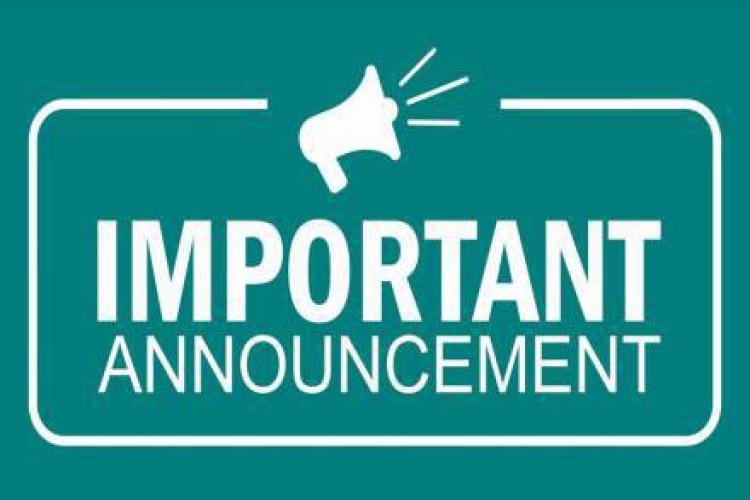 Important Announcement