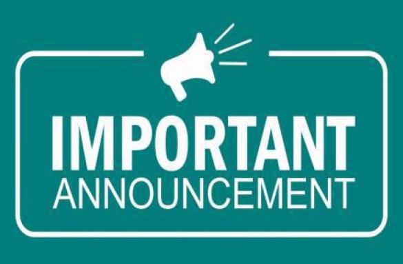 Important Announcement